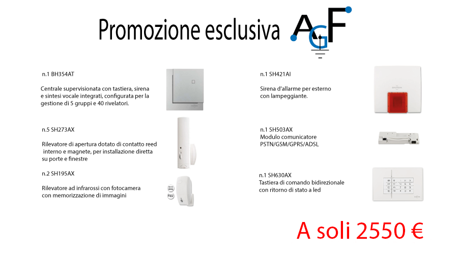 A.G.F. Domotica - Installatore antifurti certificato Daitem® - Promozione 5